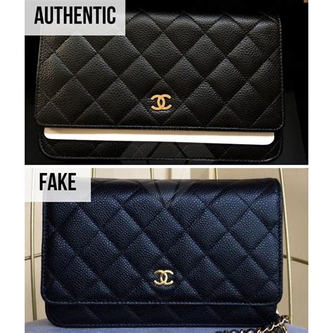 fake chanel wallet vs real